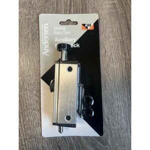 Andersen 200/400 Series Gliding Patio Door Foot Lock – Brushed Nickel – New